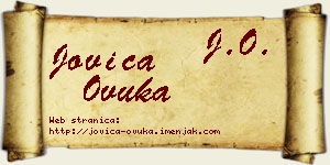 Jovica Ovuka vizit kartica